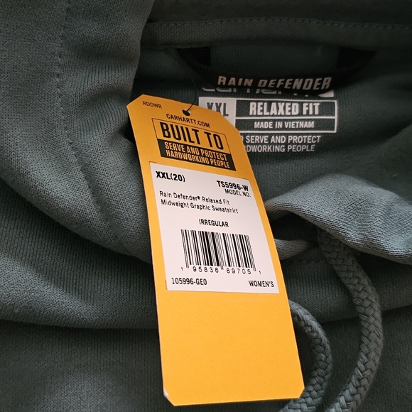 Price FIRM. BNWT. Retail: $65 Carhartt Rain Defender Relaxed Fit XXL - Picture 5 of 8